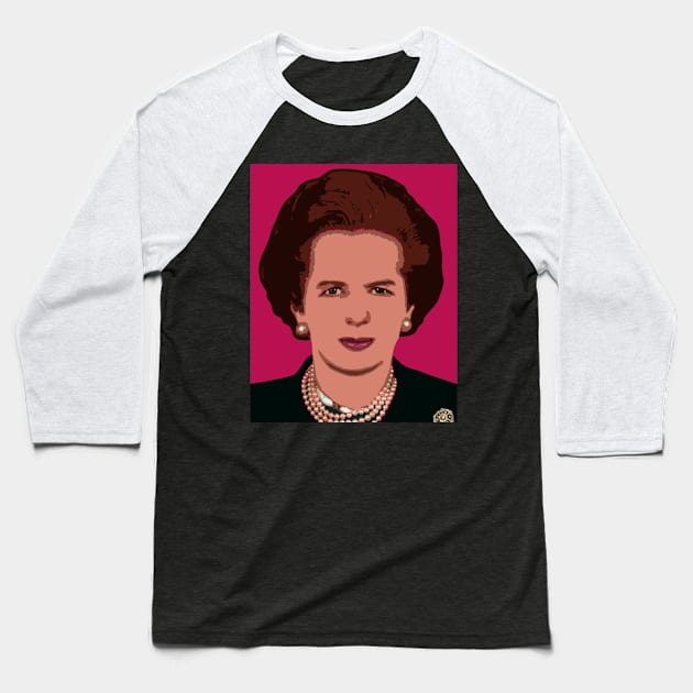 margaret thatcher Baseball T-Shirt by oryan80